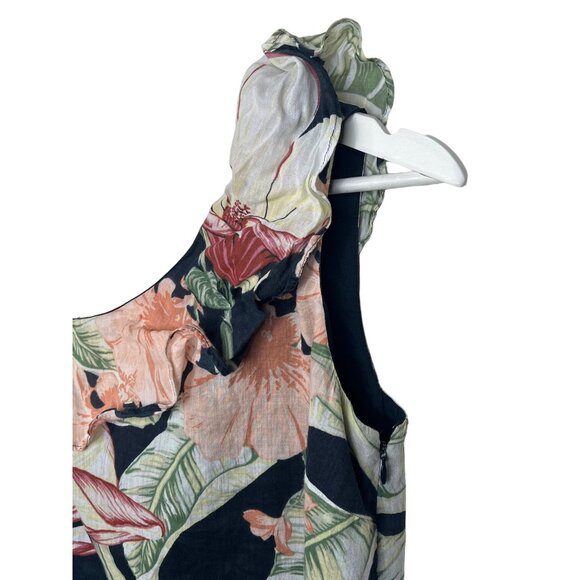 Ann Taylor Petites XXSP One Shoulder Floral Top Blouse Summer Casual - Picture 5 of 12